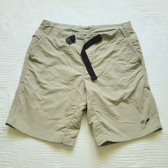 The North Face Mens 34 Khaki Tan Shorts Nylon Hiking Outdoors Summer - Picture 1 of 5